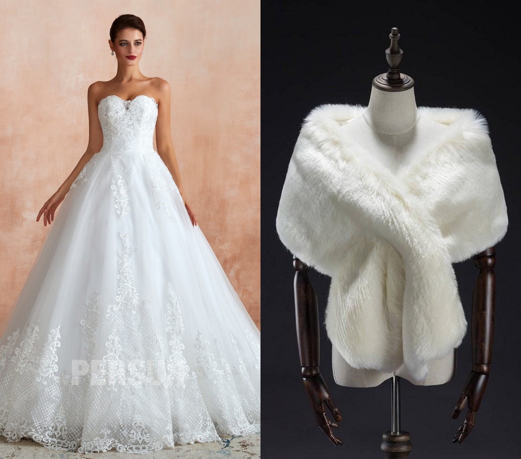 robe de mariée princesse bustier coeur vintage en dentelle appliquée